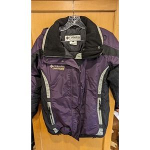 Columbia Challenge Series Winter Coat Women's Size S Black Purple Ski Jacket‎